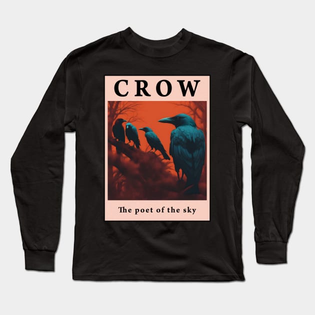 CROW Long Sleeve T-Shirt by vibrain